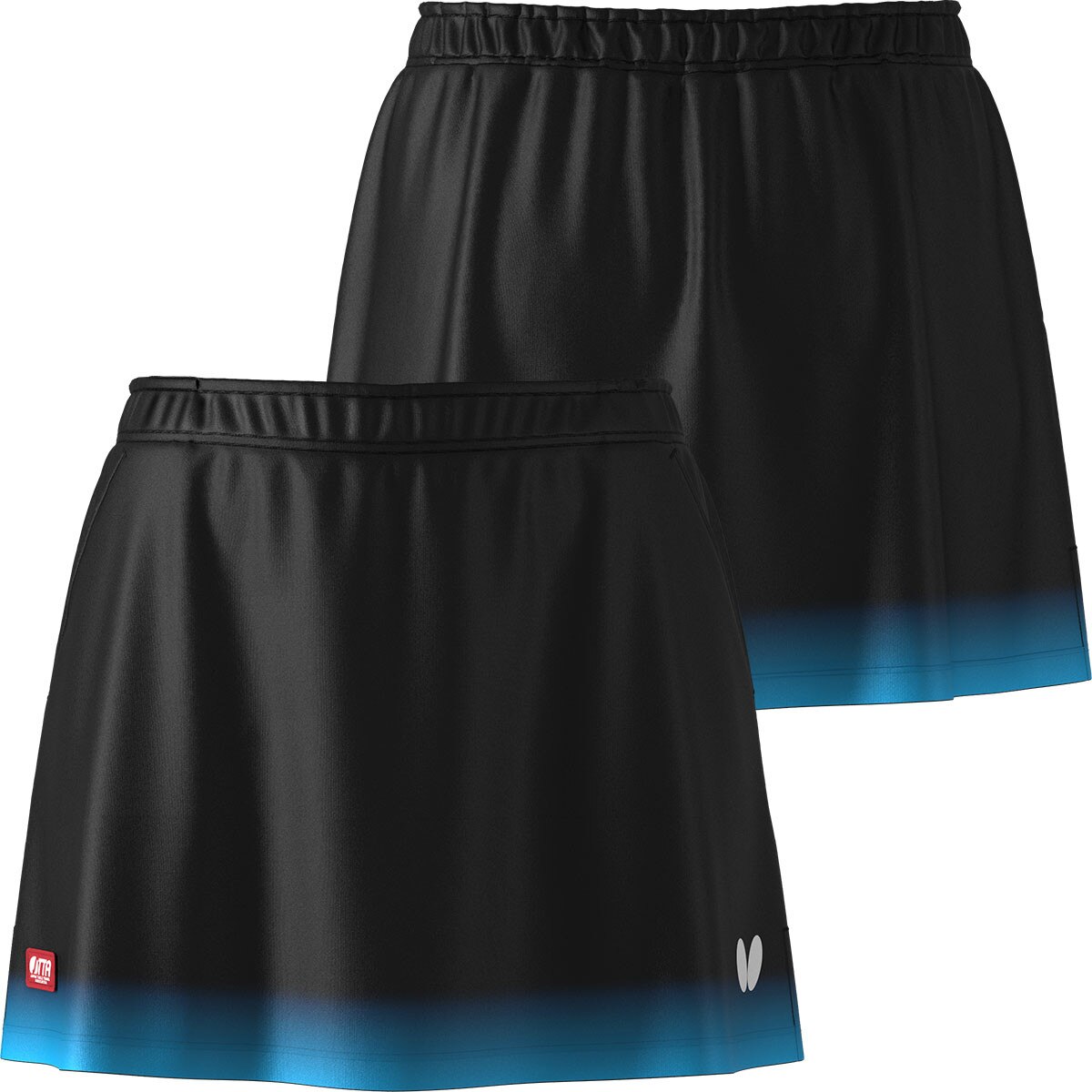 Butterfly Rinoa Skirt - Sky-Blue - Front/Back